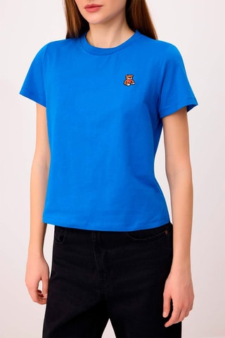 Camiseta regular fit - Azul cobalto