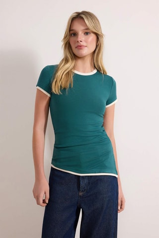 T-shirt - Bleu pétrole