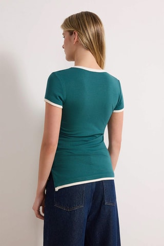 T-shirt - Bleu pétrole
