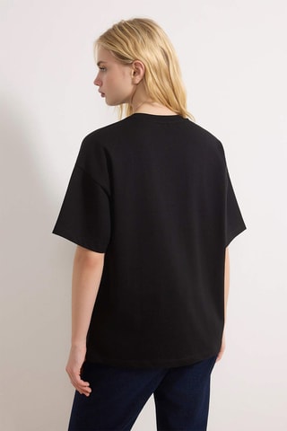 Camiseta oversize - Negro