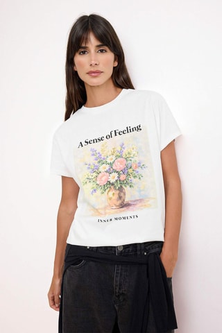T-shirt regular - Ecru