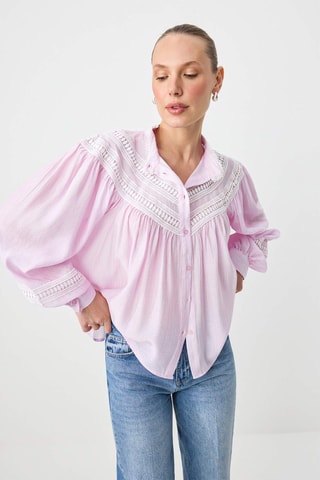 Blusa - Rosa y blanco