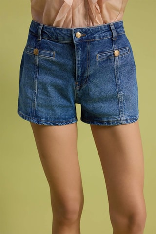 Short vaquero - Azul