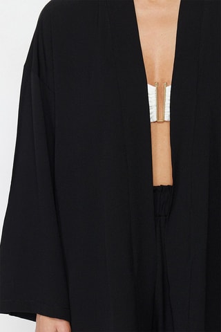 Kimono y short de tiro alto - Negro