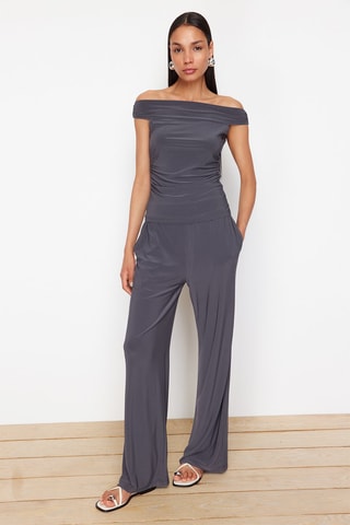 Top y pantalón de tiro alto - Antracita