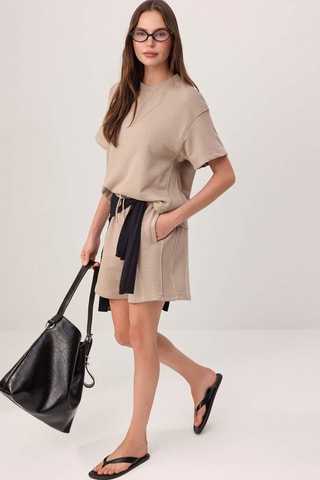 T-shirt et short - Taupe