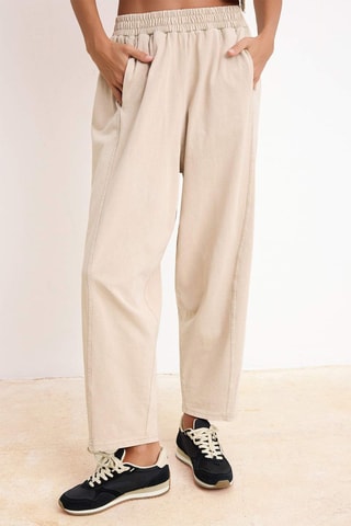 Crop top et pantalon - Beige