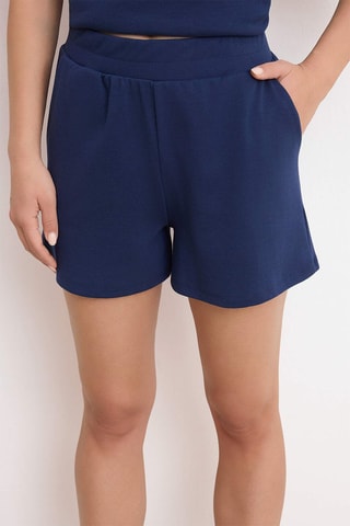 Polo oversize y short - Azul marino