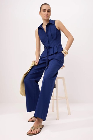 Top y pantalón - Azul marino