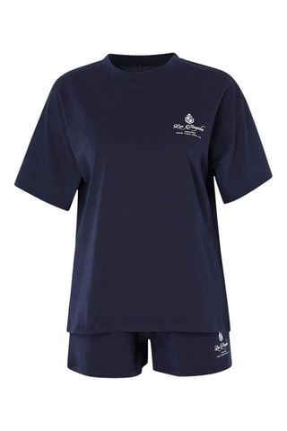 Camiseta y short - Azul marino
