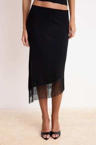 Top y falda recta - Negro