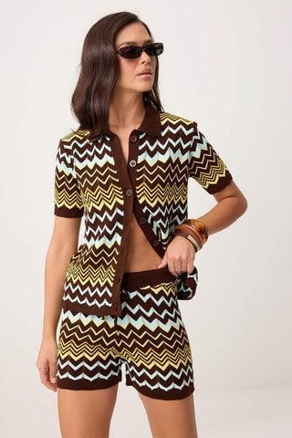 Camisa y short - Marrón
