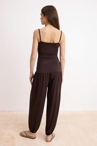 Top y pantalón - Marrón