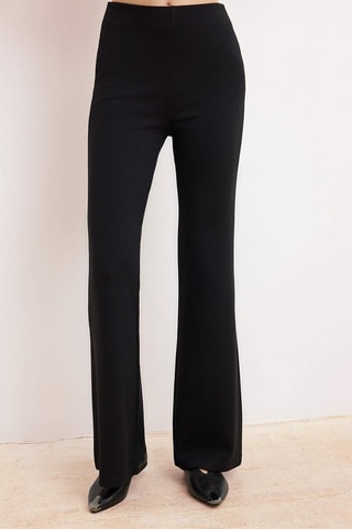 Top y pantalón de tiro alto - Negro