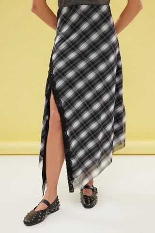 Falda midi - Negro