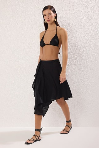 Falda midi - Negro
