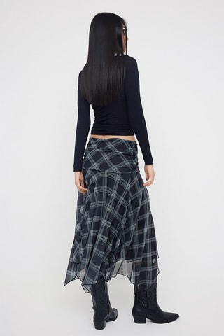 Falda midi - Negro