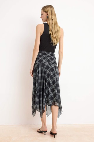 Falda midi - Negro