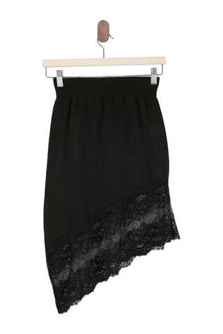 Falda asimétrica - Negro
