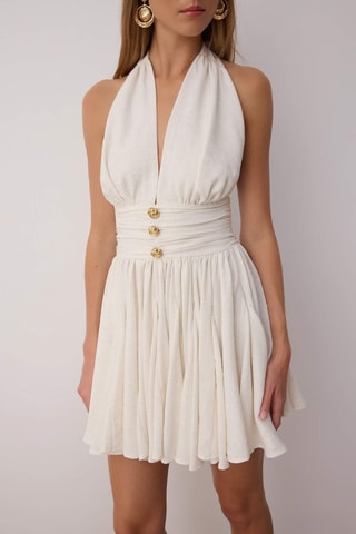 Vestido evasé - Crudo