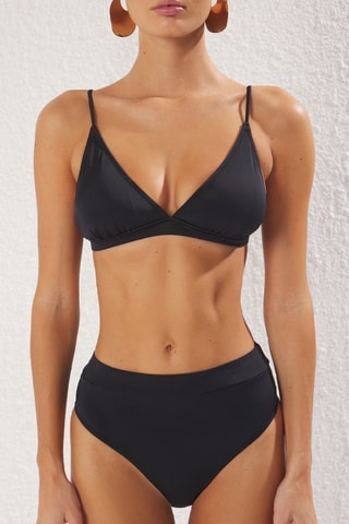 Bikini de talle alto - Negro