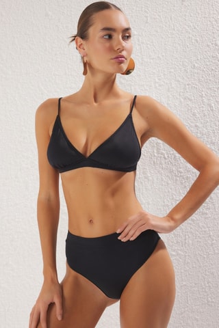 Bikini de talle alto - Negro