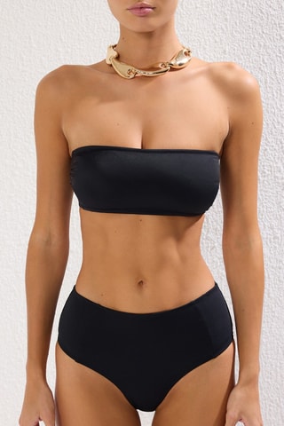 Bikini de talle alto - Negro