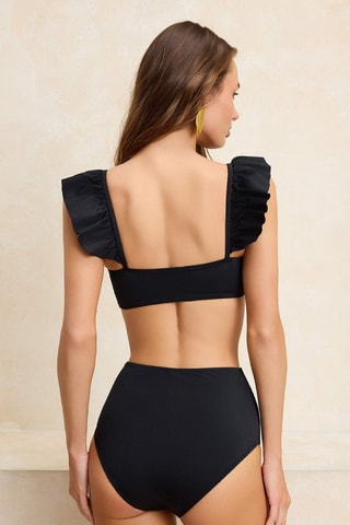 Bikini de talle alto - Negro