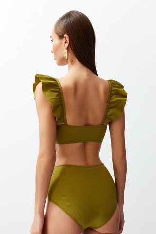 Bikini de talle alto - Verde oliva