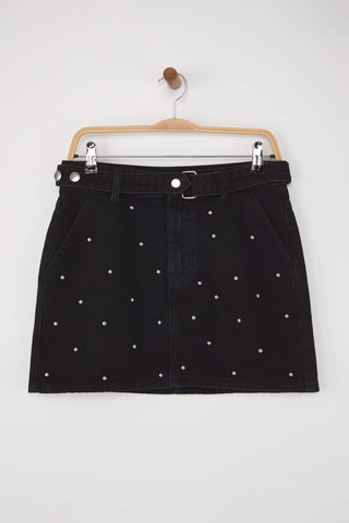 Minifalda vaquera - Negro