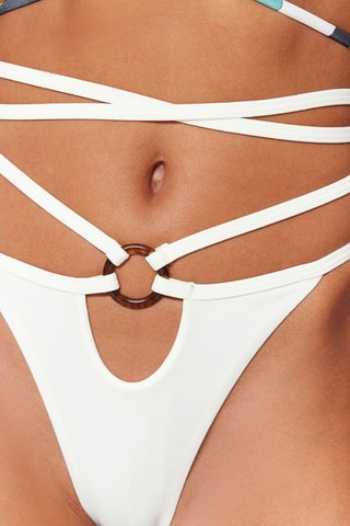 Braga de bikini de talle alto - Crudo