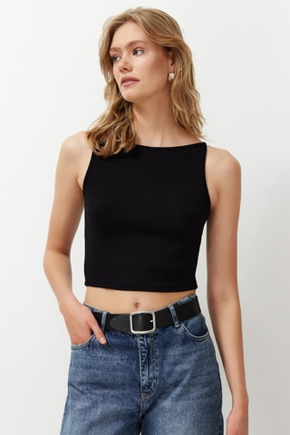 Crop top - Negro