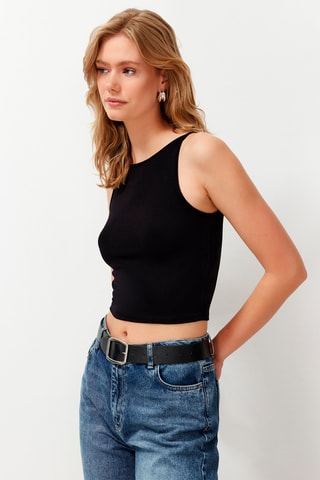 Crop top - Negro