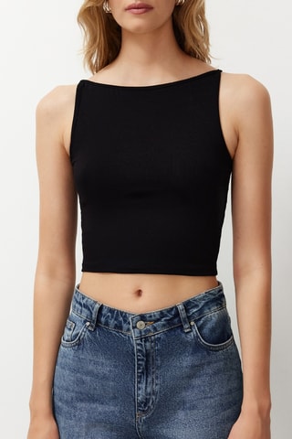 Crop top - Negro