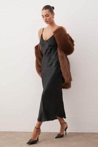Vestido midi - Negro