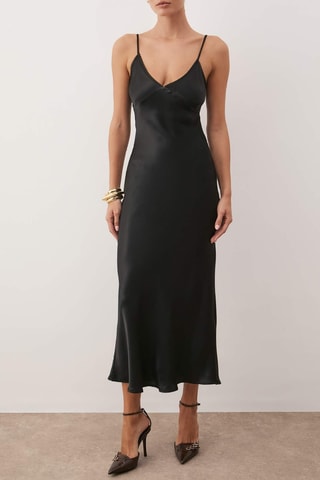 Vestido midi - Negro