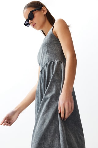 Vestido midi - Antracita