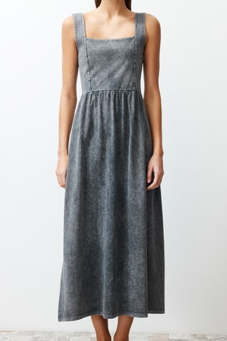 Vestido midi - Antracita