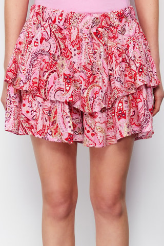Short avolantado de tiro alto - Rojo