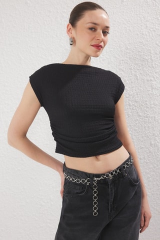 Crop top - Negro