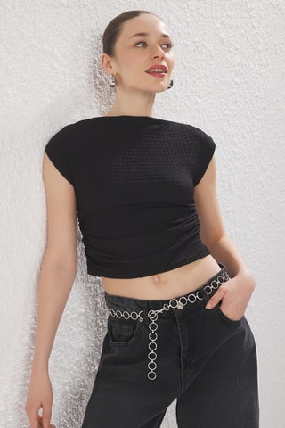 Crop top - Negro