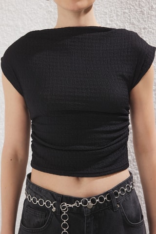 Crop top - Negro
