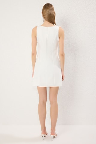 Vestido evasé - Blanco