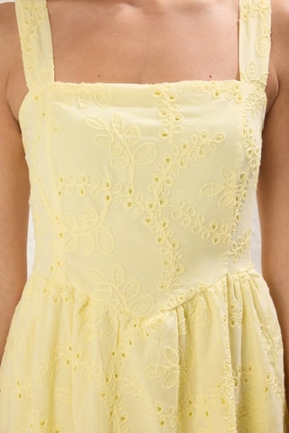 Vestido evasé - Amarillo