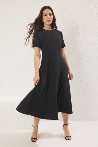 Vestido midi - Negro