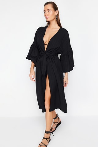 Kimono de playa - Negro