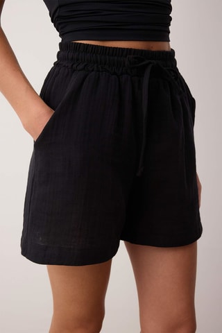 Short de tiro alto - Negro