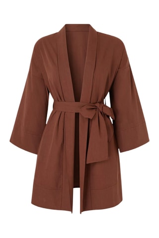 Kimono de playa - Marrón