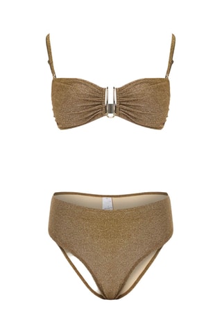 Bikini de talle alto - Dorado