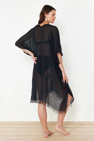 Kimono de playa - Negro